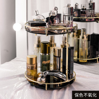 网红旋转化妆品收纳盒护肤品口红架子香水桌面整理面膜架子置物架