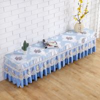 电视柜罩防尘罩电视柜盖巾盖布布艺蕾丝中国风长方形台布防尘套|凤奕兰 150长*40宽*40高