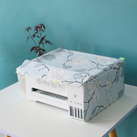 打印机布防尘罩复印机盖布惠普佳能爱普生联想兄|墨花PVC防水防油 佳能3650/MG3680/MG3180