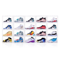 20个装aj鞋盒收纳盒透明防氧化球鞋鞋柜鞋子塑料亚克力网红鞋墙