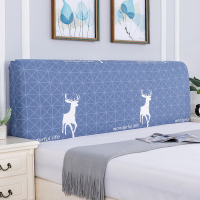 万能床头套罩全包弹力欧式异型床头靠背防尘罩弧形通用保护套简约|格子鹿 床头适用(140-160cm)