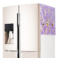 大双开门冰箱罩布艺简约对开门冰箱盖布防水田园四开门冰箱防尘罩|茉莉花(防水薄款) 对开门大冰箱(70*170)