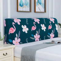 万能床头套罩全包弹力欧式异型床头靠背防尘罩弧形通用保护套简约|花心鹤 床头适用(110-130cm)