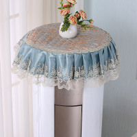 圆柱空调罩柜机圆形防尘罩立式开机不取格力客厅柜式美的智行格力|亚麻绿 圆柜机通用（赠遥控套）