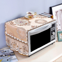 微波炉盖巾欧式微波炉罩防尘罩美的格兰仕防油微波炉盖布烤箱盖布|黄色金枝玉叶黄 35*96CM微波炉盖巾