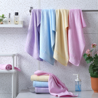 竹之锦毛巾 竹纤维纯色洗脸巾 柔软擦脸巾洁面巾家用不掉色不掉毛 吸水速干 粉黄蓝-四条装