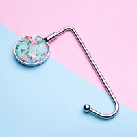 挂包勾挂钩大承重课桌桌面女包包挂包钩办公室神器书包扣勾多功能|蓝底繁华（强承重）