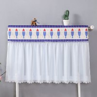 暖气片罩布艺家用遮挡防尘套防熏黑简约装饰老式铸铁熏帘全包盖布|木鱼 200*70cm