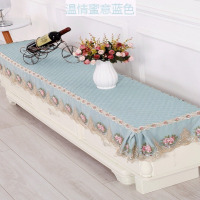 电视柜台布客厅电视柜罩防尘防滑双层高低床头柜盖布电视柜垫子|温情蜜意绿色电视柜罩 40.260