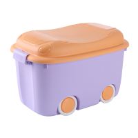 特大号儿童玩具收纳箱乐高积木整理箱零食杂物收纳盒塑料储|升级款大号55L[紫色]♥长50.5宽32高30 单个装[划算]