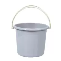 手提水桶塑料桶加厚宿舍学生装储水收纳洗衣圆桶家用迷你小号小桶|灰色