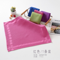 无痕抹布清洁巾擦玻璃镜面红酒杯车窗后视镜卫浴金属无水印百洁布|50*50玫红色/1条