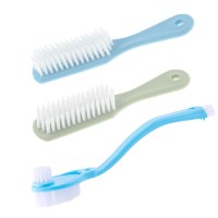 软毛洗衣刷鞋刷子清洁洗鞋多功能家用衣服神器长柄塑料小板刷专用|2个长柄鞋刷+1个双头鞋刷(共3个,颜色随机发)