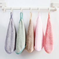 不粘油油洗碗布厨房吸水不掉毛抹布百洁布清洁布擦手巾|挂绳的[25*25] 3条装