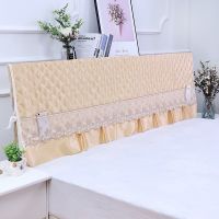 全包床头罩弹力款防尘罩半包床头套仿真丝加厚1.2/1.5/1.8/2/2.2|真丝咖色 (床头宽2.2米)