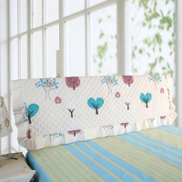 现代简约全包床头罩床头套床头防尘罩软床床头保护套夹棉加厚|发财树 2.4米