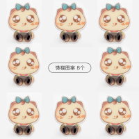 创意可爱电源线插座插头挂钩厨房粘胶壁挂收纳免打孔强力无痕粘钩|馋猫[8个装]