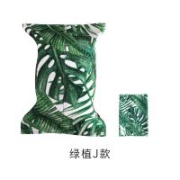 小清新棉麻布艺纸巾袋 纸巾套 北欧纸巾盒创意收纳客厅车载抽纸盒|绿植J款 棉麻布