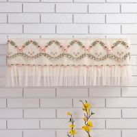 新款开机不取空调罩挂机防尘罩子卧室大1.5p匹挂式空调套室内机套|花篮-杏黄[开机不取] 1.5-2P[92厘米以内]