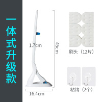 一次性马桶刷套装日本可抛式替换头洗厕所擦马桶神器家用清洁刷子|强烈建议购买[一体式蓝色刷杆]---夹头升级不会掉
