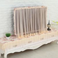 田园电视罩开机不取液晶电视机框罩显示器罩网纱布艺电视防尘罩子|浪漫之约 50-59寸通用