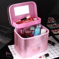 新款化妆包大容量双层防水可爱便携旅行多层手提洗漱收纳化妆箱包