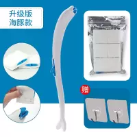 日式马桶刷无死角厕所刷刷头替换卫生间清洁刷子软毛一次性马桶刷|马桶刷+12片刷头不含底座