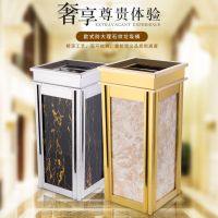 酒店大堂垃圾桶立式不锈钢垃圾桶电梯口烟灰走廊烟灰缸桶果皮箱