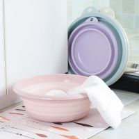 可折叠脸盆儿童户外旅行洗脸盆便携式旅游压缩水盆加厚洗衣盆