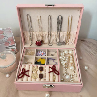 家用首饰收纳盒防尘大容量高档欧式饰品展示架耳环耳钉项链整理盒