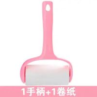 粘毛器可撕式粘毛滚家居粘尘纸去除毛器宠物粘毛滚筒粘毛器粘毛刷|[1手柄不含防尘罩1卷纸]共60撕.