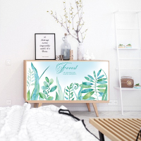 装饰卫生间地暖分水器遮挡罩开门阀门装修洞口布艺柜帘防尘|清新绿草丛 根据尺寸报价