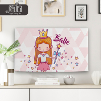 电视机防尘罩开机不取挂式液晶电视套55英寸曲面65盖电脑罩子布艺|鲜粉红色魔法小仙女 60英寸