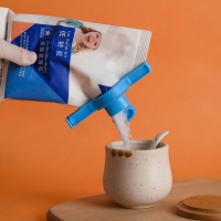 6个食品袋封口夹调料洗衣奶粉袋出料嘴密封盖子零食防潮夹封口器|混色3个装