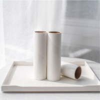 粘毛器滚筒长柄滚刷大号加长家用床上可撕式替换纸沾粘毛神器猫毛|16cm卷纸*3共180撕