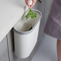 厨房挂式垃圾桶可悬挂式橱柜门壁挂家用拉圾篓分类桌面塑料收纳盒