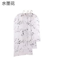 衣服防尘罩透明衣物收纳袋子印花家用大衣挂衣袋防水|水墨花 2大号3中号