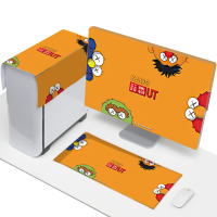 电脑防尘罩台式显示器盖布可爱布艺罩子遮盖遮尘布手提一体机套子|N270三件套主机显示器键盘 19英寸