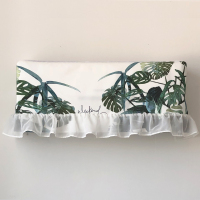 空调罩挂机卧室开机不取空调罩套挂式格力空调套防尘罩北欧i|龟背叶开机不取 长86深21高38(适合长82-87)