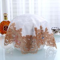 圆形电饭煲罩防油污蕾丝布艺防尘方巾万能盖巾|烟雨朦胧