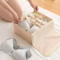 装内衣内裤收纳盒抽屉式分格家用袜子盒子女内衣裤文胸整理箱布艺