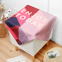 棉麻床头柜盖布防尘罩电视机冰箱微波炉罩布艺小桌布多用万能盖巾|紫罗兰唯美 100x100cm