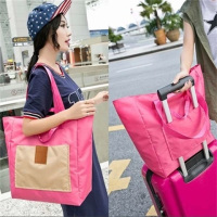 妈咪包折叠购物袋防水旅行收纳手提单肩套拉杆箱挂包手提行李袋
