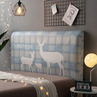 弹力全包床头罩套弧形皮床头软包床头套欧式异形实木防尘罩保护套|三只鹿 床头宽170~190cm(通用)