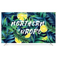 电视机罩防尘罩壁挂式液晶盖布55英寸50曲面65盖布32|直面曲面通用-柠檬印象 52英寸(宽125*高78cm)