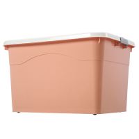 特大号玩具收纳箱子塑料收纳盒衣服储物箱学生宿舍家用书籍整理箱|俏丽粉 超大单个280L（长79宽59高51