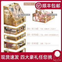 化妆品收纳盒抽屉式防尘化妆盒桌面梳妆台护肤品收纳整理盒置物架