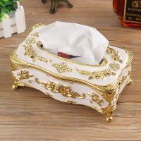 欧式抽纸盒客厅茶几卧室多功能纸巾盒客厅茶几餐巾纸盒客厅纸巾盒|小号常规[金白]