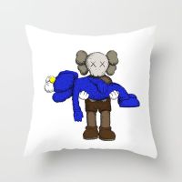 芝麻街沙发巾沙发垫四季通用ins网红卡通沙发布防尘沙发罩套盖巾|白底ks公主抱单面 90*90cm