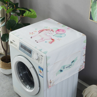 滚筒洗衣机罩盖布单开门冰箱防尘罩防水盖巾微波炉北欧床头柜|浅绿色新品发售--独角兽 65*65床头柜通用、升级防水